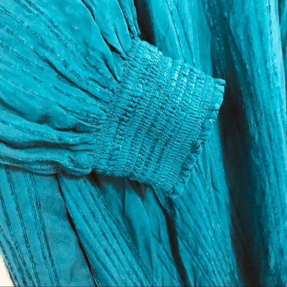 Anthropologie faux wrap midi boho dress high low - Picture 6 of 9